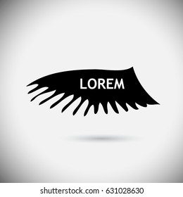 Logo bird wings. Vector