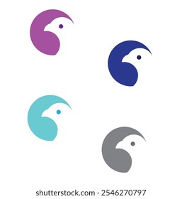 Pájaros del logotipo con diseño minimalista de la camiseta