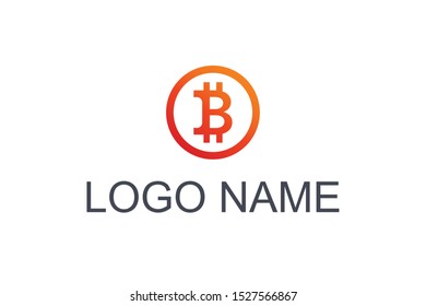 logo bitcoin vector logo icon