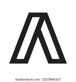 A logo black icon template