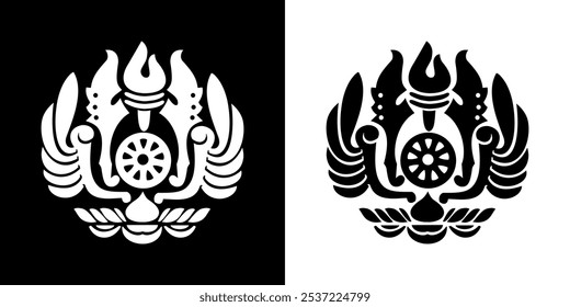 LOGO BLACK AND WHITE DESIGN GRAPHIC VECTOR SEMPLE