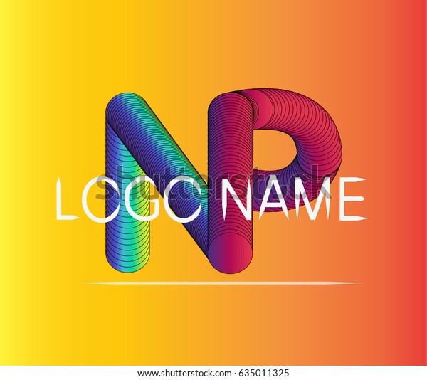 Logo Blend Effect By Illustration Stock Vector Royalty Free