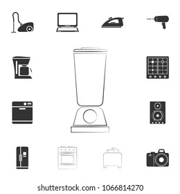 logo blender icon. Detailed set of household items icons. Premium quality graphic design. One of the collection icons for websites, web design, mobile app on white background