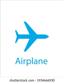 ein Logo des blauen Flugzeugs