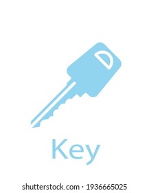 a logo of blue key