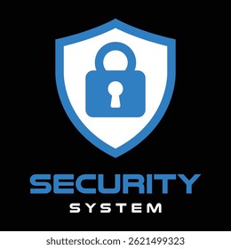 A logo of blue security system