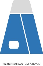 Logo of a blue shuttlecock