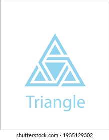 a logo of blue triangle