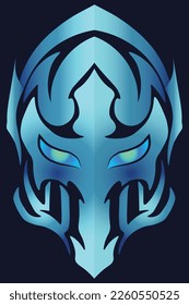 Logo blue warrior design 2d 