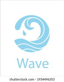 a logo of blue wave