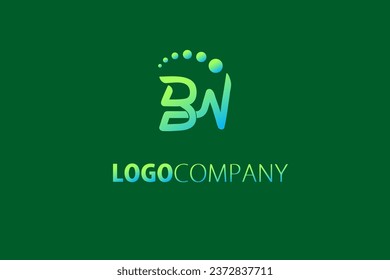 Logo BN Letter shape monogram for company logo