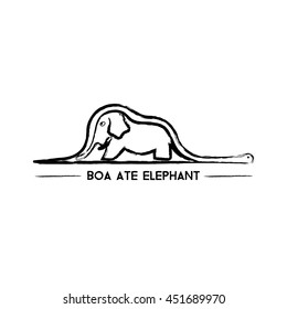 logo boa ate elephant