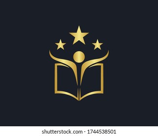 a logo of the book