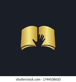 a logo of the book
