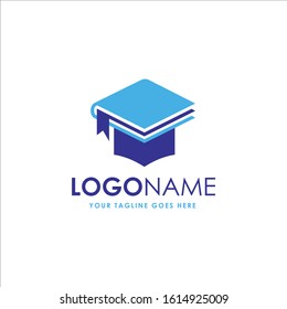 Logo Book Of Education And Cap Graduation