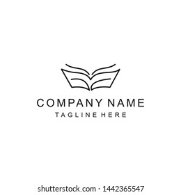 logo book education minimalist modern