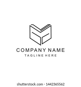 logo book education minimalist modern