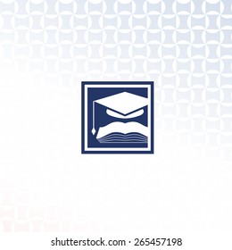 Logo. Book. Education. Vector.