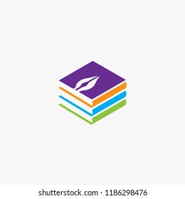 logo book vector, education logo concept, logo abstract
