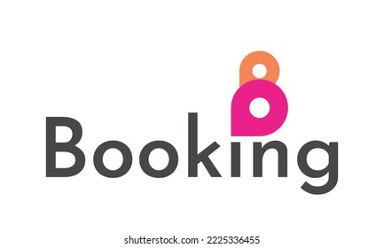 logo for booking travel brand