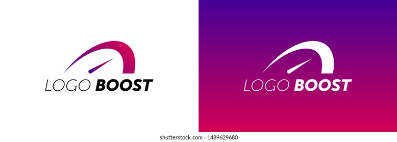 Logo Boost Template Design Vector. boost logotype.