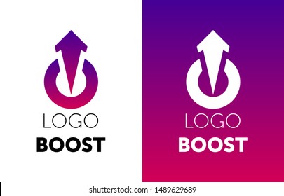 Logo Boost Template Design Vector. Boost Logotype.