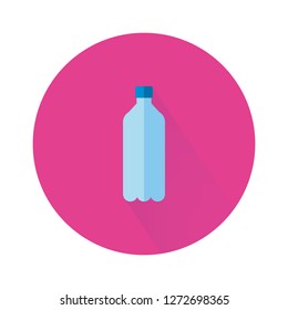 Logo bottle in flat style. Water balance concept