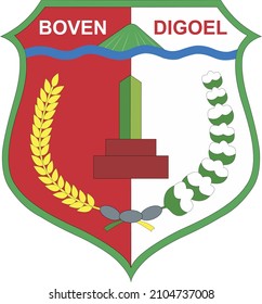 Regencia del logotipo Boven Digoel, Regencia Boven Digoel (Holandés) boven significa arriba) es una de las regencias en la provincia de Papúa, Indonesia. La capital del distrito se encuentra en Tanah Merah, con una población