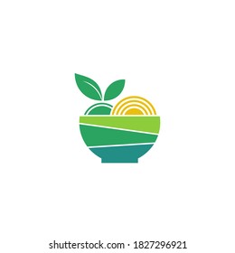 logo of a bowl filled with fresh food