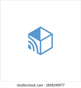 logo box icon templet vector
