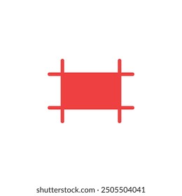 Logo box square artboard unique design with blank background