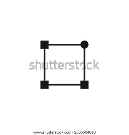 Logo box square artboard unique design with blank background