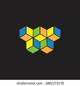 logo boxs icon templet vector
