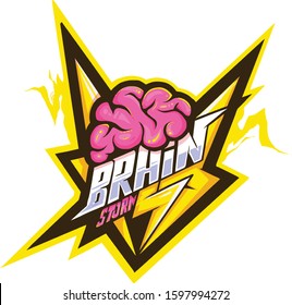 logo Brain for streamer or gamer