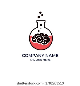The Logo Of Brain In A Test Tube