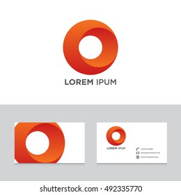 Logo brand icon business card template, abstract design element, vector illustration