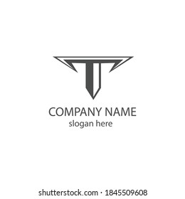 logo, brand letter t, company name design vector illustration