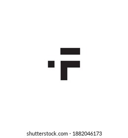 logo brand  letter t f simple abstract font
