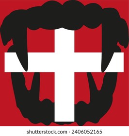 logo for a brand of medicine for dogs on a colored background