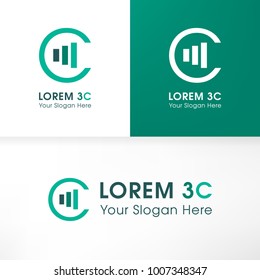 Logo for branding identity. Development in letter 'C'. Vector image.