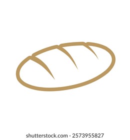 Logo bread elegant luxury unique design with blank background