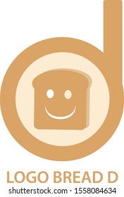 Logo bread letter D with colour 