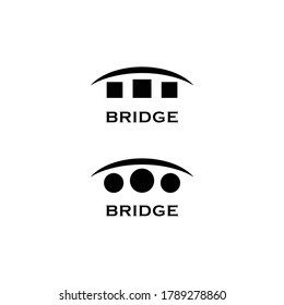 logo bridge with round and square water holes