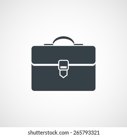 Logo briefcase. Isolated on white background.