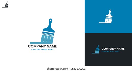 Logo Brush - All elements on this template are editable with vector software