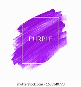Logo brush paint abstract background design vector with square frame. Perfect painted design for headline, logo and sale banner. 