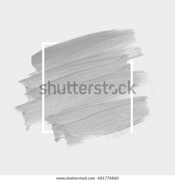 Logo Brush Painted Acrylic Abstract Background Stock Vector (Royalty ...