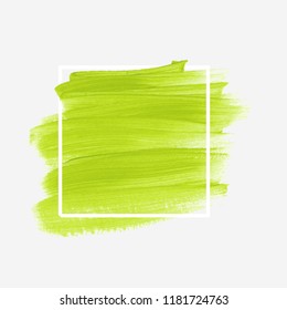 Logo brush painted acrylic background vector. Perfect design for creative ideas.