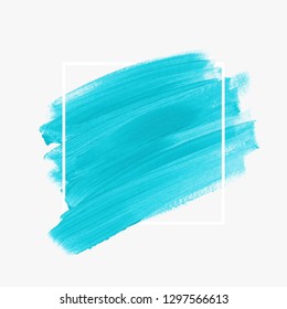 Logo brush painted watercolor background vector. Perfect design for headline and sale banner. 