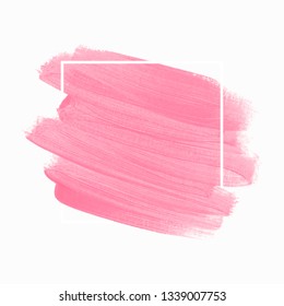 Logo brush painted watercolor background vector. Perfect design for headline and sale banner. 